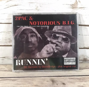 NEW 1998 SEALED Notorious B.I.G. & 2PAC Runnin Single CD Remixes by StoneBridge - Picture 1 of 10