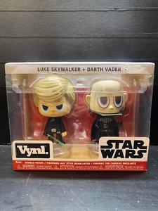 2018 Funko Vynl Bobble Heads Luke Skywalker & Darth Vader Star Wars Sealed - Picture 1 of 7