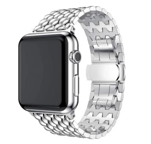 EDELSTAHL ERSATZARMBAND KOMPATIBEL FÜR APPLE WATCH 38MM NEU  - Bild 1 von 4