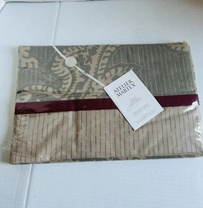 NEW Atelier Martex Twin Flat Sheet Luxury Percale 200 Thread Count Sea Fans - Picture 1 of 2