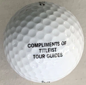 VINTAGE !!! TITLEIST COMPLIMENTS OF TITLEIST TOUR GUIDE LOGO GOLF BALL NEW C3 - Picture 1 of 2