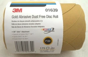 3M Stikit Gold Abrasive Dust Free Disc Roll 01639 P180 Grit (175 6in.), pn 01639 - Bild 1 von 6