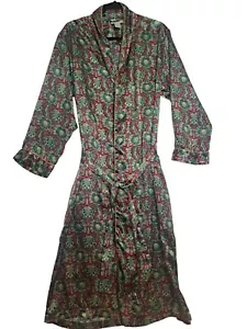 Vintage Gracie Bishop hyperfeminine Loungewear Luxus Satin Robe Größe S - Bild 1 von 5
