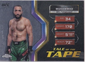 Panini UFC Topps Chrome 2024 No TFT-15 Belal Muhammad Tale of the Tape - Bild 1 von 2