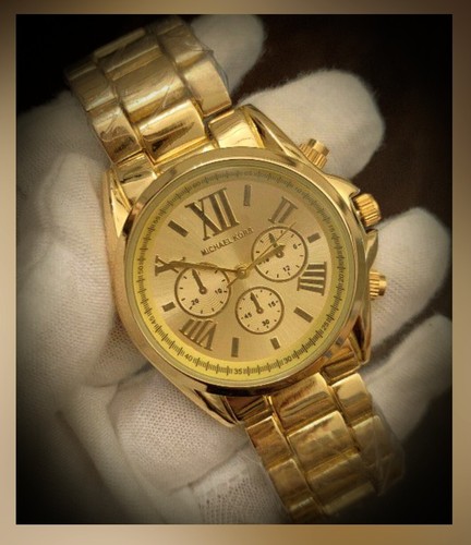 OROLOGIO UNISEX MICHAEL KORS MK5777 SPLENDIDO BRADSHAW DORATO NUOVO DI ZECCA