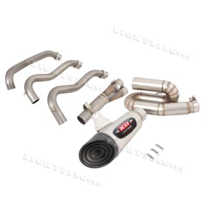 Puntas de escape para Triumph Street Triple 765 S R RS 2017-2023 tubo de enlace delantero deslizamiento - Imagen 1 de 12