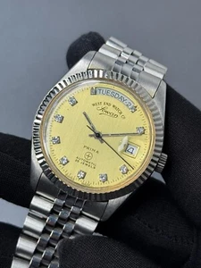 WEST END WATCH CO SOWAR AUTOMATIC 25JEWELS PRESIDENT PRIMA SWISS MADE WRISTWATCH - Picture 1 of 10