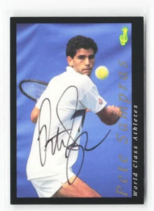 1992 Classic Pete Sampras World Class Athletes Auto signed Autogramm - Bild 1 von 2