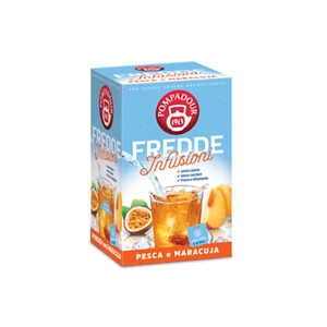 Pompadour 1913 | Fredde Infusioni Pesca e Maracuja | Bustine Infuso Acqua Fredda - Foto 1 di 3