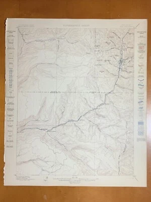 original 1899 USGS map of Rico Quadrangle, CO San Juan Range antique topographic - Image 1 of 4