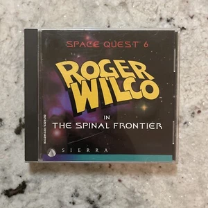 Space Quest 6: Roger Wilco in the Spinal Frontier (PC) disco, manual, estuche de joyas - Imagen 1 de 4