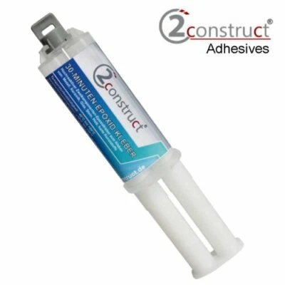 30 Min Epoxy  Klebstoff 25g Spritze o.Md, 2Construct Epoxid Kleber - Bild 1 von 2