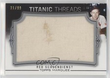 2011 Topps Marquee Titanic Threads Jumbo Relics /99 Red Schoendienst HOF