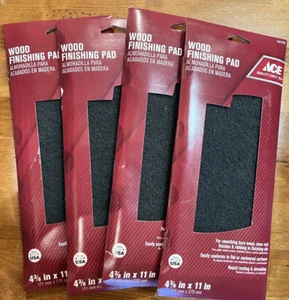 ACE Wood Finishing Pad 1007830 - 4-3/8" x 11" - Lot of 4 for Flat or Contoured - Picture 1 of 3