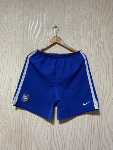 BRAZIL 2006 2008 HOME FOOTBALL SOCCER SHORTS NIKE sz S MEN VINTAGE Cover