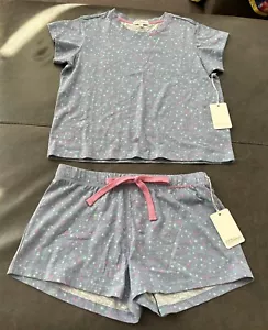 NWT P.J. Salvage Denim Stargazer Pj Set Short Sleeve Shirt/Shorts Small Ret 86. - Picture 1 of 13