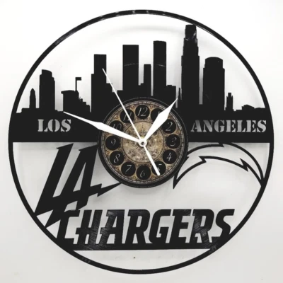 CARGADORES LOS ANGELES | Reloj Disco Vinilo | Regalo Arte Fútbol | ENVÍO GRATUITO Foto 1 de 2
