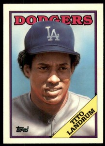 1988 Topps Tiffany #581 Tito Landrum Los Angeles Dodgers