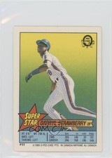 1989 Super Star Sticker Backs Darryl Strawberry Lance McCullers Mike Witt
