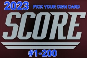 2023 Panini Score NFL Football Cards Complete Your Set #1-200 Veterans 