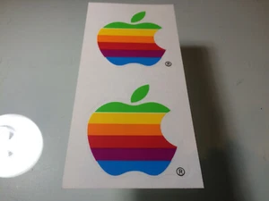 Vintage Apple Logo Sticker Decals - Photo 1/4