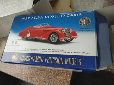 Franklin Precisione Modello Mint Bello 1/24 1937 Alfa Romeo 2900B Molto Raro - Immagine 1 di 4