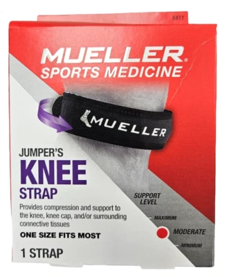 CINTA DE JOELHO Mueller preta tamanho único serve para a maioria 6411 - Imagem 1 de 2