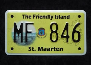 ST. MAARTEN ★ The Friendly Island ★ Motorrad Kennzeichen ★ MC ★ Original ★MF846 - Bild 1 von 1