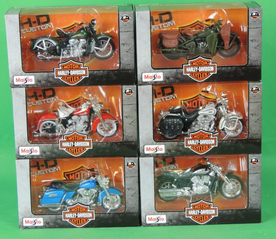 Harley Davidson Miniatur Motorrad 1:18 Cycles Rarität Sammler Spielzeug Bike - Bild 1 von 1