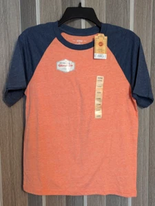 Boy's Urban Pipeline Tee Shirt Peach and Navy XL - Picture 1 of 6