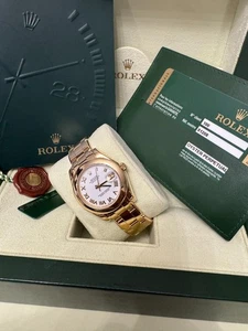 ROLEX Datejust Pearlmaster 81208 18kt Gold Box&Papiere 2012 LC100 - Bild 1 von 7