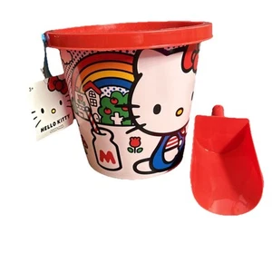 Sanrio Hello Kitty secchio sabbia secchio e pala sabbia spiaggia giocattolo acqua estate nuovo con etichette - Foto 1 di 11