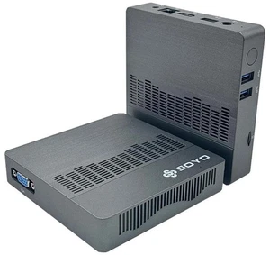 SOYO M2 Mini PC Intel N4000 CPU 6G RAM 64G ROM VGA HDMI compatibile USB3.0 Win10P - Foto 1 di 3