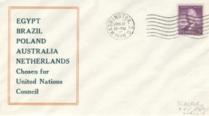  ÄGYPTEN, BRASILIEN, POLEN, AUSTRALIEN, NIEDERLANDE UN RAT 1946 - Bild 1 von 1