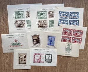 IBERMONEDA| Sellos Guerra Civil locales 10 hojas Cádiz, Eplia con variedad... ** - Picture 1 of 1