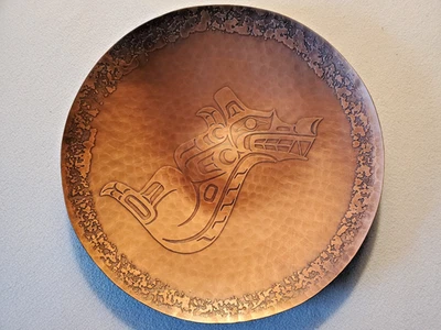 Harold Alfred 铜盘;Kwakiutl 蛇 — 第 1/4 张图片