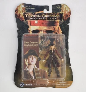 PIRATI DEI CARAIBI PIRATA TRAVESTITO ELIZABETH SWANN 4" ACTION FIGURE 2006 - Foto 1 di 13