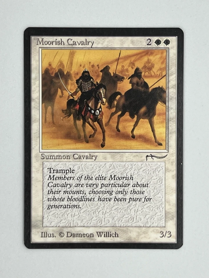 MTG MOORISH CALVALRY (Light) Arabian Nights Regular NM/MT+ Magic The Gathering - Image 1 of 4