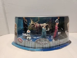 Disney Store 6 Pc Frozen Figurine Playset Anna Elsa Olaf Sven Hans Kristoff New - Picture 1 of 5