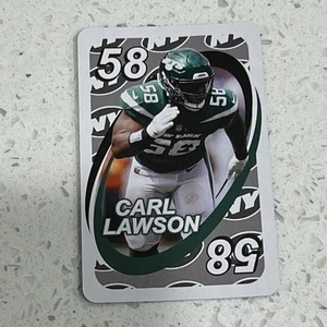 2024 Uno Fandom NFL New York Jets Silver #58 Carl Lawson - Bild 1 von 2