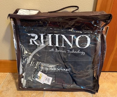 Horseware Rhino Luz de Desvío Original (0g) - Gris Cuadros - 75 (6'3") - NUEVO Foto 1 de 4