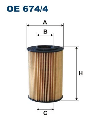 OE 674/4 FILTRON Oil Filter for HYUNDAI,KIA - Image 1 of 1