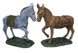 Statuina Presepe Devoto & Asino di Maria Thomas Kinkade Hawthorne Village - Foto 1 di 6