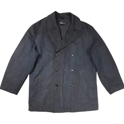 VINTAGE POLO RALPH LAHREN WOOL LINED WAXED JACKET MENS LARGE L - Image 1 of 4