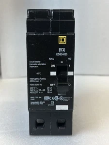 Disyuntor Square D EDB24025 25 Amp 277V 2 polos "NF" - Imagen 1 de 5
