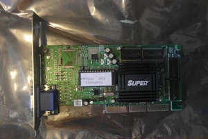 Video graphics card Nvidia Riva TNT2 M64 32MB VGA AGP Universal - Picture 1 of 5