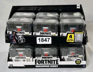 Fortnite Build Shadow Henchman Figure Set of 12 Chests New In Case - Picture 1 of 4