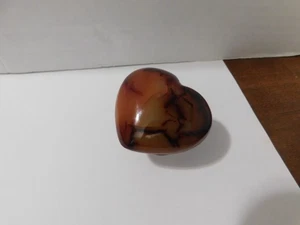 HERMOSO CORAZÓN DE PIEDRAS PRECIOSAS DE CORNALINA 2,25" de--Madagascar--Realmente Bonito - Imagen 1 de 16