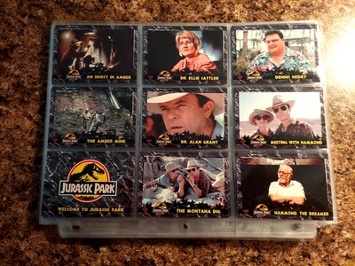 JURASSIC PARK - 110 TRADING CARD SET - DYNAMIC MARKETING + BONES CARDS - 1993 - Image 1 of 4
