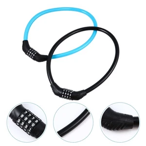 2pcs Bike Security Lock Anti-theft Lock Four-Digit Lock Chain Useful Bike - Picture 1 of 12